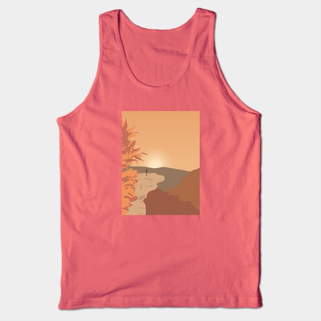 Hawksbill Crag at Whitaker Point, Arkansas Tank Top by lymancreativeco